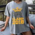 High School King Graduation Shirt Class Of 2018 Seniors Women's Comfort Colors T-Shirt Gray