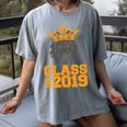High School King Graduation Shirt Class Of 2019 Seniors Women's Comfort Colors T-Shirt Gray
