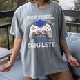 High School Level Complete Class Of 2025 Graduation Women's Comfort Colors T-Shirt Gray