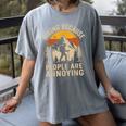 Hiking Because People Are Annoying Introvert Women's Comfort Colors T-Shirt Gray Hiking Because People Are Annoying Introvert Women's Comfort Colors T-Shirt Gray