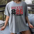 Hockey Senior Night Hockey Senior 2026 Graduation 59 Women's Comfort Colors T-Shirt Gray