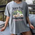 Holiday Scene Nostalgia North Pole Tree Farm Merry Christmas Women's Comfort Colors T-Shirt Gray Holiday Scene Nostalgia North Pole Tree Farm Merry Christmas Women's Comfort Colors T-Shirt Gray