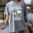 Humorous Wagon Plea Please Be Patient I'm From The 1900s Women's Comfort Colors T-Shirt Gray