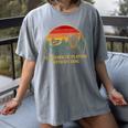 Id Rather Be Playing With My Disc Introvert Disc Golf Women's Comfort Colors T-Shirt Gray