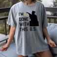 I'm Done With This BS College Graduation Shirt Women's Comfort Colors T-Shirt Gray