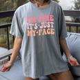 I'm Fine It's Just My Face Resting Face Mood Introvert Premium Women's Comfort Colors T-Shirt Gray I'm Fine It's Just My Face Resting Face Mood Introvert Premium Women's Comfort Colors T-Shirt Gray