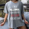 I'm A Millennial Introvert True Crime Podcast Fan Men Women Women's Comfort Colors T-Shirt Gray