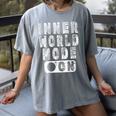 Inner World Mode On Introvert Saying Women's Comfort Colors T-Shirt Gray
