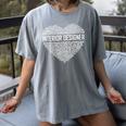 Interior Er Heart Graduation Women's Comfort Colors T-Shirt Gray