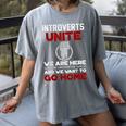 INTP Introverts Unite Anti Social For Men Women Women's Comfort Colors T-Shirt Gray