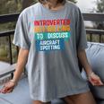 Introvert Aircraft Spotting Lovers Men & Women Women's Comfort Colors T-Shirt Gray