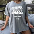Introvert Animal Dog Owner Women's Comfort Colors T-Shirt Gray Introvert Animal Dog Owner Women's Comfort Colors T-Shirt Gray