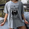 Introvert Apparel Emporium Mothman Tarot Card Antisocial Butterfly Cryptozoologist -Adults Grey Women's Comfort Colors T-Shirt Gray