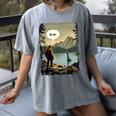 Introvert Bigfoot Sasquatch Loch Ness Monster Bruh Women's Comfort Colors T-Shirt Gray