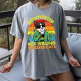 Introvert Cats Sarcasm Cat Lover Introverts Women's Comfort Colors T-Shirt Gray