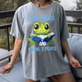 Introvert Herpetologists Amphibian Frog Lover Women's Comfort Colors T-Shirt Gray