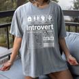 Introvert Label Antisocial Loner Socially Awkward Women's Comfort Colors T-Shirt Gray Introvert Label Antisocial Loner Socially Awkward Women's Comfort Colors T-Shirt Gray