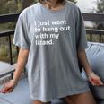 Introvert Lizard Owner Women's Comfort Colors T-Shirt Gray Introvert Lizard Owner Women's Comfort Colors T-Shirt Gray