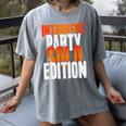 Introvert Party Solo Edition Sarcastic People Hater Women's Comfort Colors T-Shirt Gray