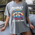 Introvert Raccoon Sarcasm Anti Social Women's Comfort Colors T-Shirt Gray