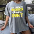 Introvert Tips On How To Talk To Me Please Don't Antisocial Women's Comfort Colors T-Shirt Gray