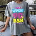 Introvert But Willing To Discuss 90s R&B 1990s Kid Women's Comfort Colors T-Shirt Gray