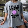 Introverted Sarcastic Humor Antisocial Introvert Women's Comfort Colors T-Shirt Gray