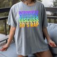 Introverted But Willing To Discuss 90's Rap Women's Comfort Colors T-Shirt Gray Introverted But Willing To Discuss 90's Rap Women's Comfort Colors T-Shirt Gray