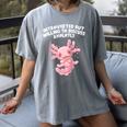 Introverted But Willing To Discuss Axolotl Salamander Raglan Baseball Tee Women's Comfort Colors T-Shirt Gray Introverted But Willing To Discuss Axolotl Salamander Raglan Baseball Tee Women's Comfort Colors T-Shirt Gray