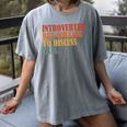 Introverted But Willing To Discuss Cats Introvert Women's Comfort Colors T-Shirt Gray