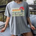Introverted But Willing To Discuss Cats Kitten Pet Lover Women's Comfort Colors T-Shirt Gray
