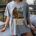 Introverted But Willing To Discuss Nephilim Women's Comfort Colors T-Shirt Gray