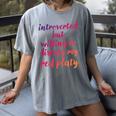 Introverted Willing To Discuss Red Platy Introvert Women's Comfort Colors T-Shirt Gray Introverted Willing To Discuss Red Platy Introvert Women's Comfort Colors T-Shirt Gray