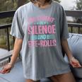 Introverts I'm Fluent In Silence And Eye-Rolls Women's Comfort Colors T-Shirt Gray Introverts I'm Fluent In Silence And Eye-Rolls Women's Comfort Colors T-Shirt Gray