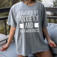 Introverts Social Anxiety Powered By Anxiety And Awkwardness Women's Comfort Colors T-Shirt Gray