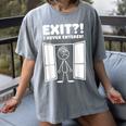 Irony Sarcasm Introvert Dry Humor Comic Cartoon Geek Nerd Women's Comfort Colors T-Shirt Gray Irony Sarcasm Introvert Dry Humor Comic Cartoon Geek Nerd Women's Comfort Colors T-Shirt Gray