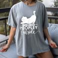It's Way Too Peopley Outside Cute Cat Introvert Women's Comfort Colors T-Shirt Gray