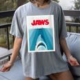 Jaws 2025 Classic Movie Nostalgia Women's Comfort Colors T-Shirt Gray Jaws 2025 Classic Movie Nostalgia Women's Comfort Colors T-Shirt Gray