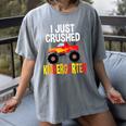 I Just Crushed Kindergarten Monster Graduation Shirt Women's Comfort Colors T-Shirt Gray