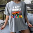 I Just Crushed Preschool Monster Truck Graduation Women's Comfort Colors T-Shirt Gray