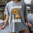 Kids Class Of 2031 Shirt Graduation Dabbing Dog Shirt Women's Comfort Colors T-Shirt Gray