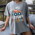 Kids I Just Crushed Preschool Monster Graduation Pre-K Shirt Women's Comfort Colors T-Shirt Gray