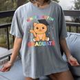 Kids Kindergarten Graduate Cat Graduation Women's Comfort Colors T-Shirt Gray