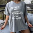 Kids Kindergarten Graduation Idea For Boys Women's Comfort Colors T-Shirt Gray