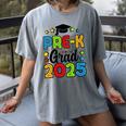 Kids Pre-K Grad 2025 Preschool Prek Graduation Women's Comfort Colors T-Shirt Gray