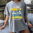 Kids So Long Pre-K Graduation 2025 School Kindergarten Here Come Women's Comfort Colors T-Shirt Gray