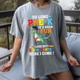 Kids So Long Pre-K Preschool Graduation Kindergarten Here I Come Women's Comfort Colors T-Shirt Gray