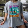 Be Kind Rewind 90s VHS Nostalgia Retro Women's Comfort Colors T-Shirt Gray