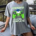 Kindergarten Graduation Level Complete Gamer Class 2024 Kids Women's Comfort Colors T-Shirt Gray