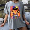 Kindergarten Graduation Level Complete Gamer Graduation Kids Women's Comfort Colors T-Shirt Gray